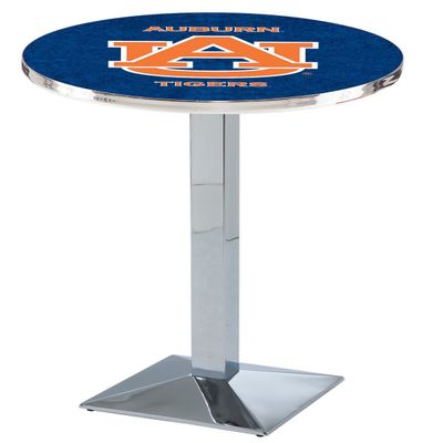 HBS L217-36" Chrome Auburn Pub Table by Holland Bar Stool Co.