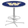 HBS L216-42" Chrome Washington Pub Table by Holland Bar Stool Co. view 1