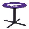 HBS L211-36" Black Wrinkle Kansas State Pub Table by Holland Bar Stool Co. view 1