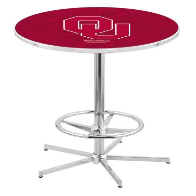 HBS L216-42" Chrome Oklahoma Pub Table by Holland Bar Stool Co.