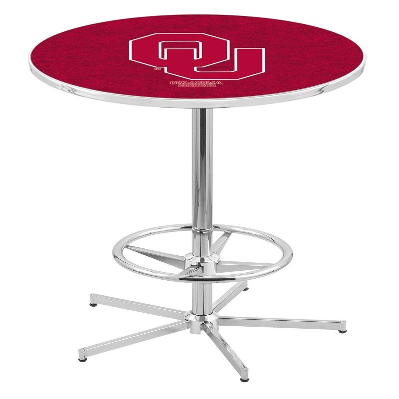 HBS L216-42" Chrome Oklahoma Pub Table by Holland Bar Stool Co.