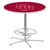 HBS L216-42" Chrome Oklahoma Pub Table by Holland Bar Stool Co. view 1