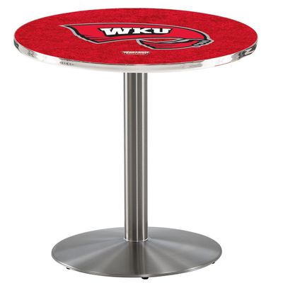HBS L214-42" Stainless Steel Western Kentucky Pub Table by Holland Bar Stool Co.
