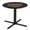 HBS L211-36" Black Wrinkle Western Michigan Pub Table by Holland Bar Stool Co. view 1