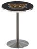 HBS L214-36" Stainless Steel Western Michigan Pub Table by Holland Bar Stool Co. view 1