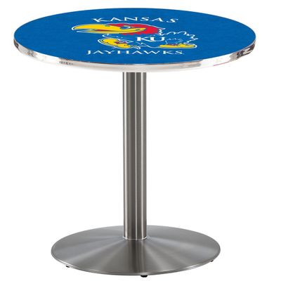 HBS L214-42" Stainless Steel Kansas Pub Table by Holland Bar Stool Co.