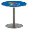 HBS L214-42" Stainless Steel Kansas Pub Table by Holland Bar Stool Co.