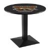 HBS L217-36" Black Wrinkle Western Michigan Pub Table by Holland Bar Stool Co. view 1