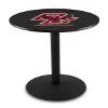 HBS L214-36" Black Wrinkle Boston College Pub Table by Holland Bar Stool Co. view 1