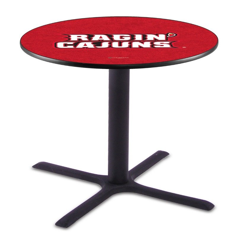 HBS L211-42" Black Wrinkle Louisiana-Lafayette Pub Table by Holland Bar Stool Co.