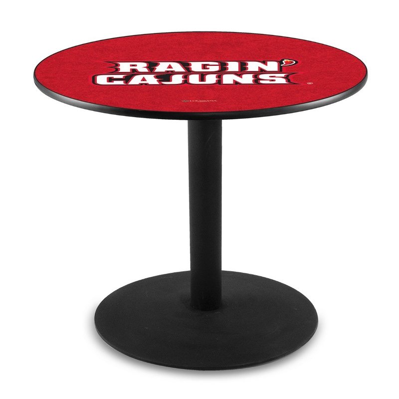 HBS L214-36" Black Wrinkle Louisiana-Lafayette Pub Table by Holland Bar Stool Co.