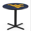 HBS L211-42" Black Wrinkle West Virginia Pub Table by Holland Bar Stool Co. view 1