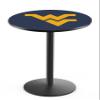 HBS L214-36" Black Wrinkle West Virginia Pub Table by Holland Bar Stool Co. view 1