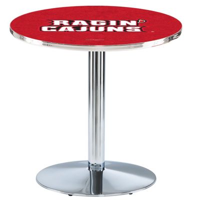 HBS L214-42" Chrome Louisiana-Lafayette Pub Table by Holland Bar Stool Co.