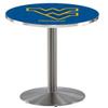 HBS L214-36" Stainless Steel West Virginia Pub Table by Holland Bar Stool Co. view 2
