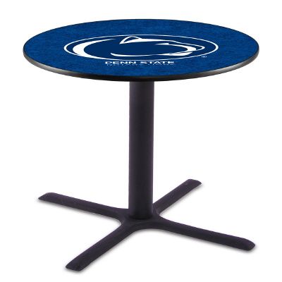 HBS L211-42" Black Wrinkle Penn State Pub Table by Holland Bar Stool Co.