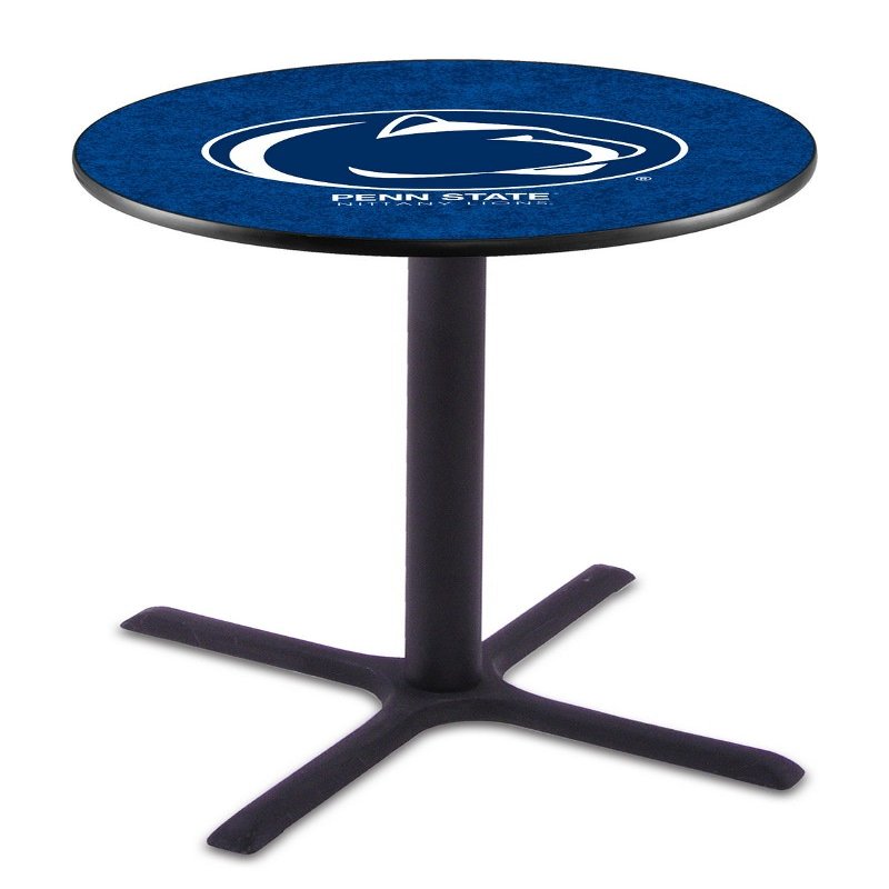 HBS L211-42" Black Wrinkle Penn State Pub Table by Holland Bar Stool Co.