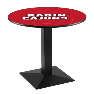 HBS L217-36" Black Wrinkle Louisiana-Lafayette Pub Table by Holland Bar Stool Co.