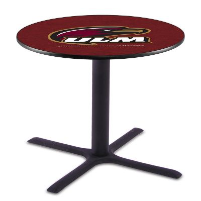 HBS L211-36" Black Wrinkle Louisiana-Monroe Pub Table by Holland Bar Stool Co.