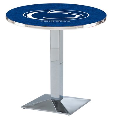 HBS L217-36" Chrome Penn State Pub Table by Holland Bar Stool Co.