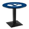 Holland Bar Stool Co. L217-42" Black Wrinkle Brigham Young Pub Table view 1