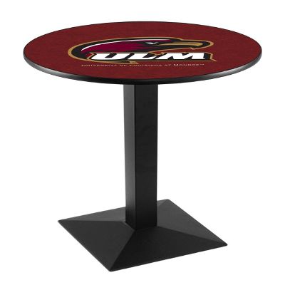 HBS L217-42" Black Wrinkle Louisiana-Monroe Pub Table by Holland Bar Stool Co.