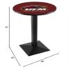 HBS L217-42" Black Wrinkle Louisiana-Monroe Pub Table by Holland Bar Stool Co. view 2