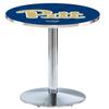 HBS L214-36" Chrome Pitt Pub Table by Holland Bar Stool Co. view 1