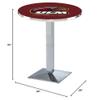 HBS L217-36" Chrome Louisiana-Monroe Pub Table by Holland Bar Stool Co. view 2