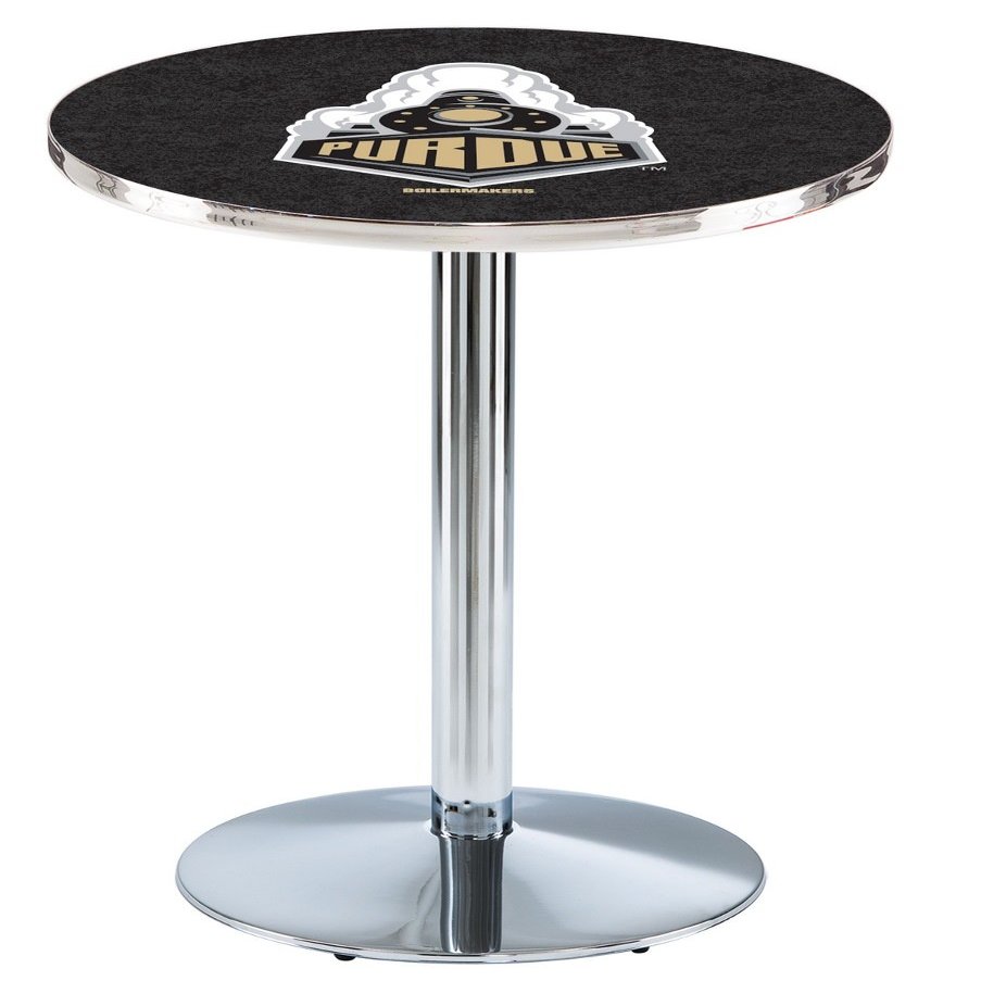 HBS L214-36" Chrome Purdue Pub Table by Holland Bar Stool Co.