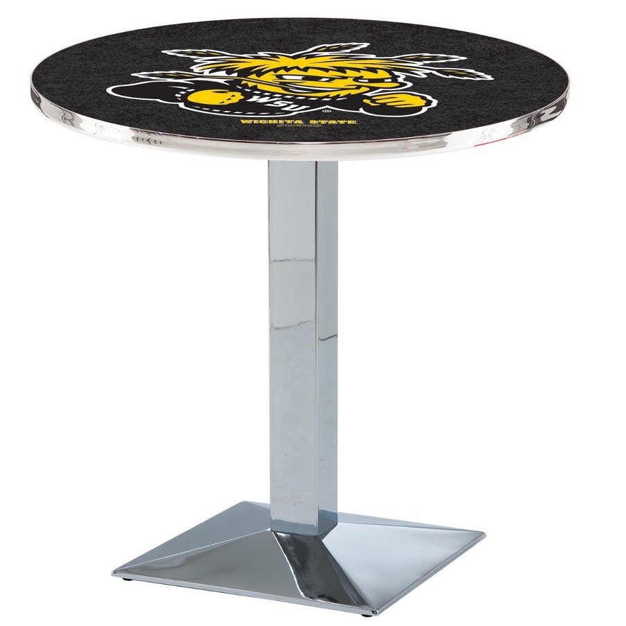 Holland Bar Stool Co. L217-36" Chrome Wichita State Pub Table