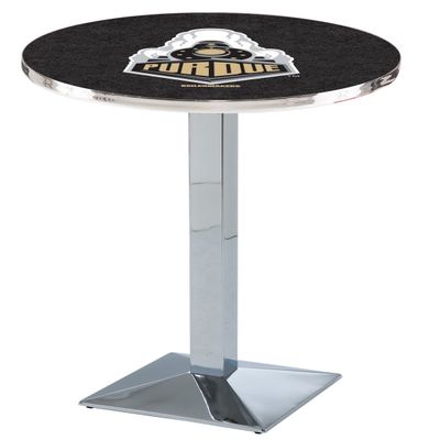 HBS L217-42" Chrome Purdue Pub Table by Holland Bar Stool Co.
