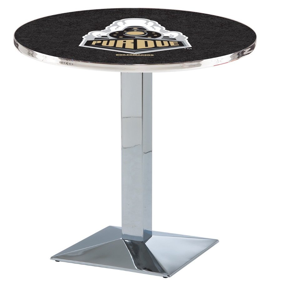 HBS L217-42" Chrome Purdue Pub Table by Holland Bar Stool Co.