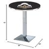HBS L217-42" Chrome Purdue Pub Table by Holland Bar Stool Co. view 2