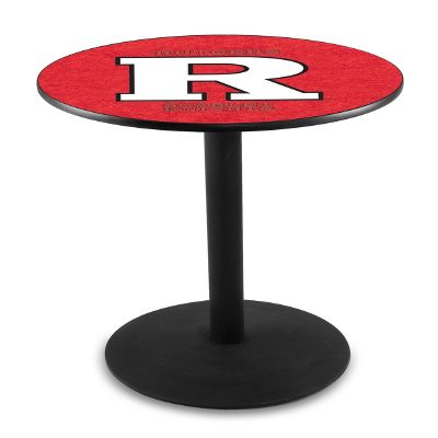 HBS L214-42" Black Wrinkle Rutgers Pub Table by Holland Bar Stool Co.