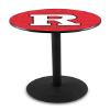 HBS L214-42" Black Wrinkle Rutgers Pub Table by Holland Bar Stool Co.