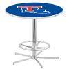 HBS L216-42" Chrome Louisiana Tech Pub Table by Holland Bar Stool Co. view 1