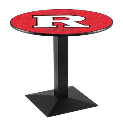 HBS L217-36" Black Wrinkle Rutgers Pub Table by Holland Bar Stool Co.