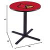 HBS L211-42" Black Wrinkle Louisville Pub Table by Holland Bar Stool Co. view 2