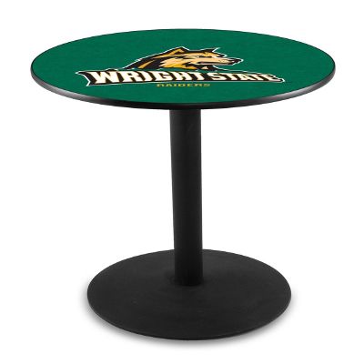 HBS L214-36" Black Wrinkle Wright State Pub Table by Holland Bar Stool Co.
