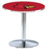 HBS L214-36" Chrome Louisville Pub Table by Holland Bar Stool Co. view 1