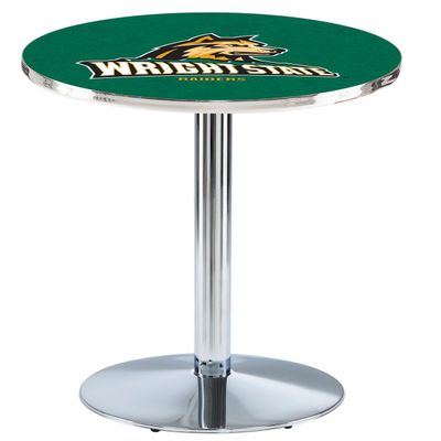Holland Bar Stool Co. L214-42" Chrome Wright State Pub Table