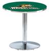 Holland Bar Stool Co. L214-42" Chrome Wright State Pub Table view 1
