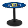HBS L214-42" Black Wrinkle South Dakota State Pub Table by Holland Bar Stool Co. view 1