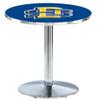 HBS L214-42" Chrome South Dakota State Pub Table by Holland Bar Stool Co.