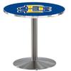 HBS L214-42" Stainless Steel South Dakota State Pub Table by Holland Bar Stool Co.