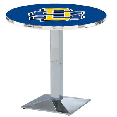 HBS L217-36" Chrome South Dakota State Pub Table by Holland Bar Stool Co.