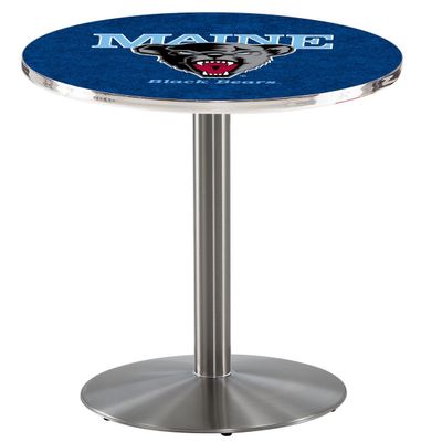 HBS L214-36" Stainless Steel Maine Pub Table by Holland Bar Stool Co.