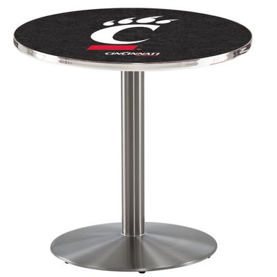 HBS L214-36" Stainless Steel Cincinnati Pub Table by Holland Bar Stool Co.
