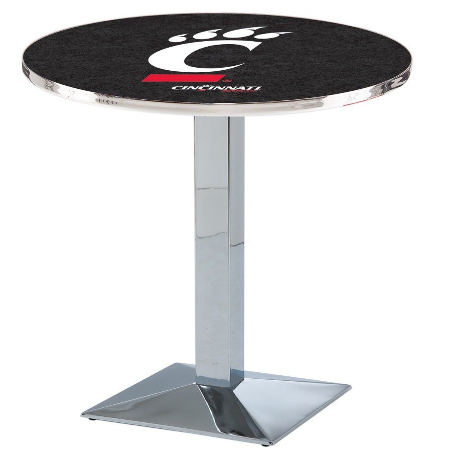 HBS L217-42" Chrome Cincinnati Pub Table by Holland Bar Stool Co.